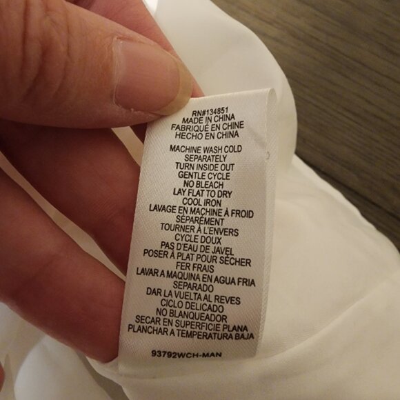 WAYF x Styled by COCO! Jayce Strawberry Print Linen Blend Dress NWT White Med - Picture 11 of 11